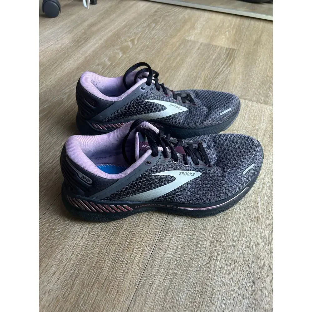 Brooks Adrenaline GTS 22 Women's Running Shoes Black/Purple/Silver comfortable